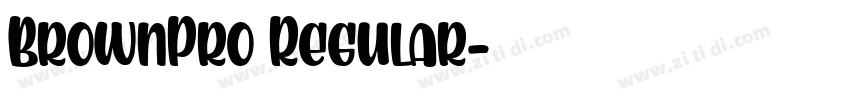 BrownPro Regular字体转换